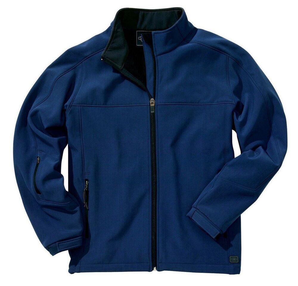 Men's Soft shell Blue Jacket Size Small Soft Warm Charles River Apparel